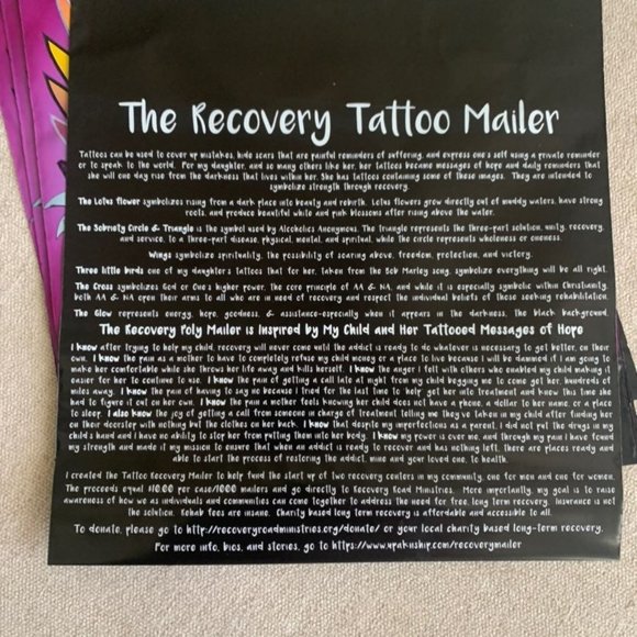 3/$30 (30)Addiction recovery polymailers 10x13 - Picture 4 of 5